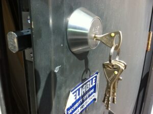New installation of Abloy Protec 2 cylinder Abloy deadbolt